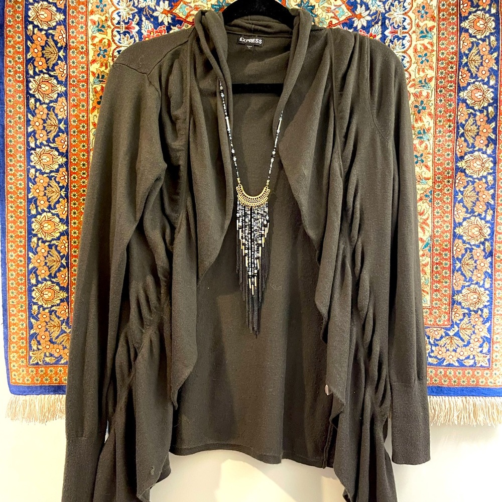 Beautiful draped cardigan